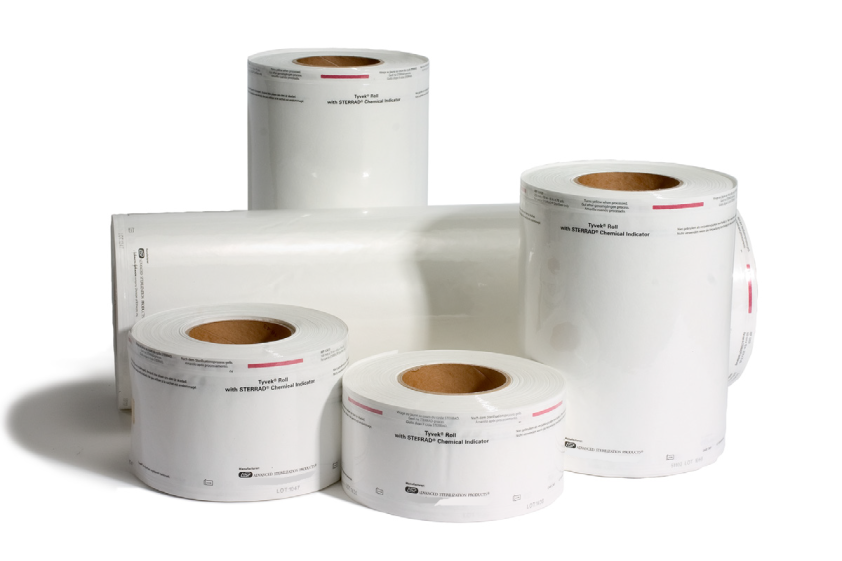 Tyvek® Pouches and Rolls with STERRAD™ Chemical Indicator (CI) Strips ASP